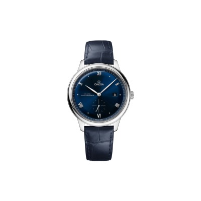 OMEGA DE VILLEPRESTIGE41 MM, STEEL ON LEATHER STRAP 434.13.41.20.03.001